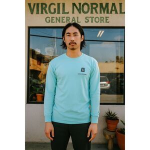 VIRGIL NORMAL Green Long Sleeve XXX Sweatshirt Top Mens Size Medium